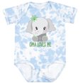 thumbnail image 3 of Inktastic Oma Loves Me Cute Baby Elephant Boys or Girls Baby Bodysuit, 3 of 5