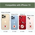 thumbnail image 3 of Case Compatible with iPhone 13 Case Clear with Design Embossed Flower Pattern Soft TPU Bumper Slim Protective 6.1 Inch (Floral Art), 3 of 8