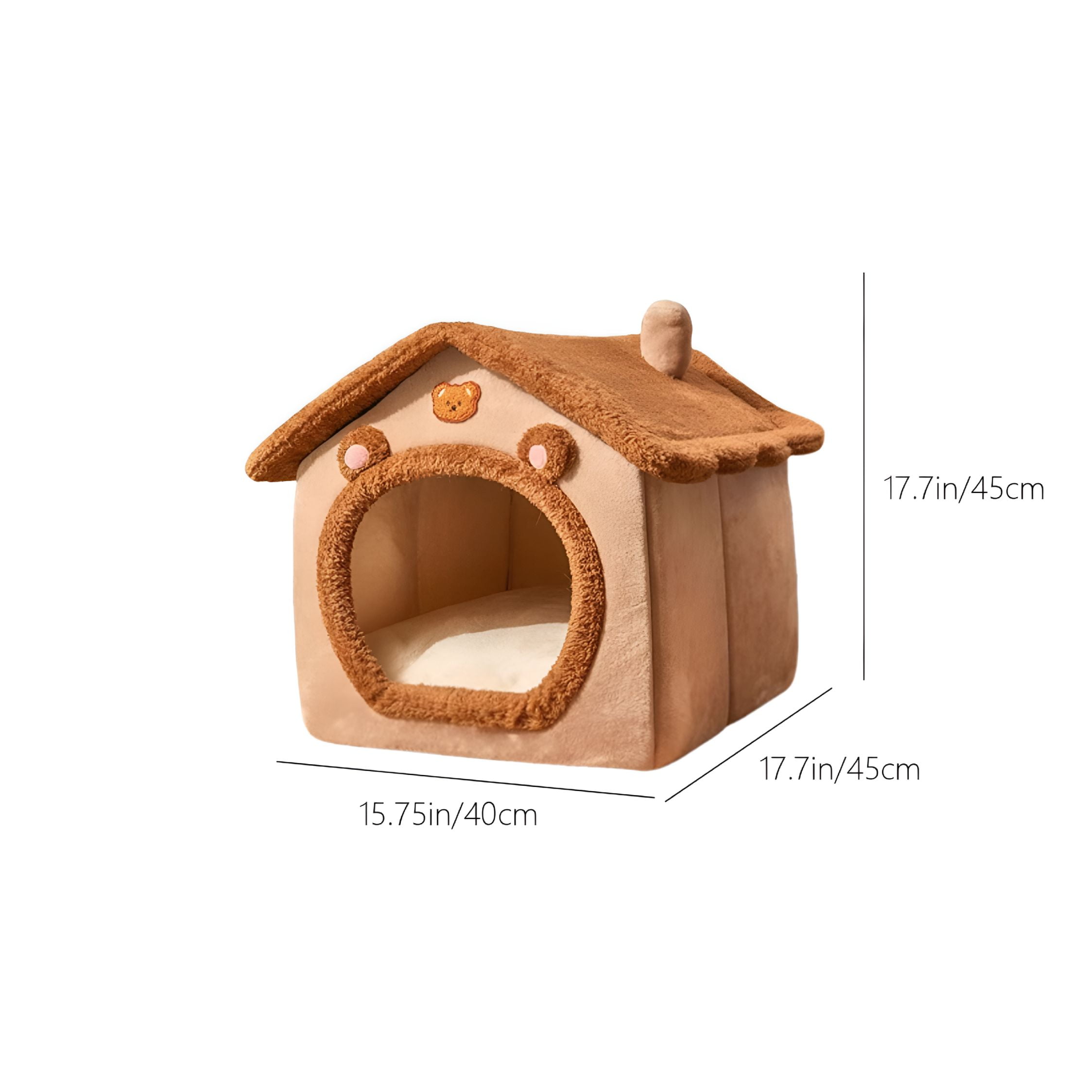 GASTROPOD Dog House Indoor Foldable Soft Kennel Bed Warm Cats House Puppy Cave With Cushion For Small Medium Large Dogs Cats
