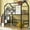 Black, variant on Sturdy Pink Twin Size Loft Bed with Roof Frame and Guardrails