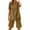 Khaki3#, variant on Women Linen Mix Short Sleeve Blouse and Casual Shorts Solid Color Set Loose Summer Coordinates Comfortable Daywear Outfit Blue3# XXXL