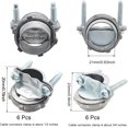 thumbnail image 2 of 12 Pcs Clamp Type Cable Connectors, Zinc Clamp Cable Connector Fittings for Metallic Conduit Protect Cables (1/2 Inch + 3/4 Inch), 2 of 5