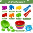 thumbnail image 3 of Contar Animales Juguetes Juegos De Combinar Con Tazones De Clasificación Clasificación De Juguetes Para Niños Pequeños Actividades De Aprendizaje Preescolar Para Matemáticas Color Sensorial Montessori, 3 of 4