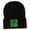 Black, variant on St Patrick's Day Clover Embroidered Long Beanie - Red OSFM