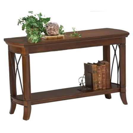 Bernards Cathedral Sofa Table in Cherry