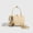Beige, variant on Kawaii Mushroom Pendant Boston Purse, Multi Wear Style Fashion Shoulder Handbag for Women, Pink