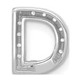 thumbnail image 3 of 14k White Gold Diamond Letter D Initial Charm Pendant, 3 of 4
