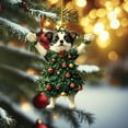 thumbnail image 6 of Zhourta Puppy Ornament for Christmas Tree Smile Standing Animal Christmas Ornament Adorable Pet Dressed as a Christmas Tree Lucky Pendant Gifts, 6 of 8