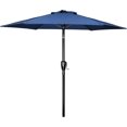 thumbnail image 1 of Simple Deluxe Parasol de Patio Extérieur 7,5 Pieds avec Inclinaison/balayage à Bouton-Poussoir, Protection UV Imperméable pour Jardin Terrasse Arrière-Cour Piscine, Bleu, 1 of 7