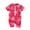 Red, variant on Jgppe Toddler Boys Girls Swimsuit Cute Printed Zipper Short Sleeve Romper Jumpsuit Bathing Suit 3Months-3Years