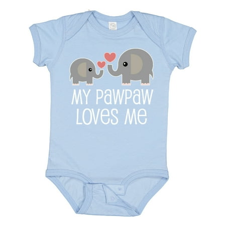 

Inktastic My Pawpaw Loves Me Gift Baby Boy or Baby Girl Bodysuit