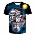 thumbnail image 1 of Animal Lobo camiseta para niños estampado niños Harajuku 3D camiseta verano niños manga corta niñas camiseta dibujos animados bebé T-Shirts11T Gao Jinjia LED, 1 of 2
