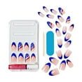 thumbnail image 5 of KISS Voguish Fantasy Patriotic Press On Nails, Red, White & Blue, Medium, Almond, 28 Count, 5 of 9