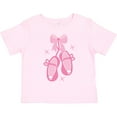 thumbnail image 3 of Inktastic Ballerina Pink Ballet Slippers Girls Toddler T-Shirt, 3 of 5