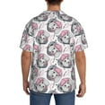 thumbnail image 3 of Kdxio Men's Hawaiian Shirt for Men Short Sleeve Shirt Poodle Dog Summer Casual Holiday Beach Button Down T-Shirts, 3 of 7