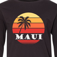 thumbnail image 4 of Inktastic Maui Hawaii Vacation Long Sleeve Youth T-Shirt, 4 of 5