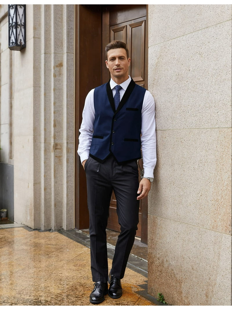 【未使用タグ付き】MADISON BLUE DRESS VEST LINEN dobell-light-blue-linen-