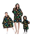 thumbnail image 1 of Wearable Blanket Hoodie for Adults Sherpa All Patterns Oversized Sweatshirt Blanket with Pockets, 1 of 6