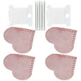 thumbnail image 1 of Tissu en Forme de Coeur, Marqueur de Page d'Angle Doux pour la Bibliothèque pour Enseignant pour Enfants Rose, 1 of 8