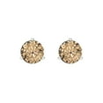 thumbnail image 3 of Clara Pucci 1.5Ct Synthetic Yellow Moissanite Round Cut VVS1 Screw Back Stud 18k Solid hypoallergenic Gold Designer Earrings For April, 3 of 7