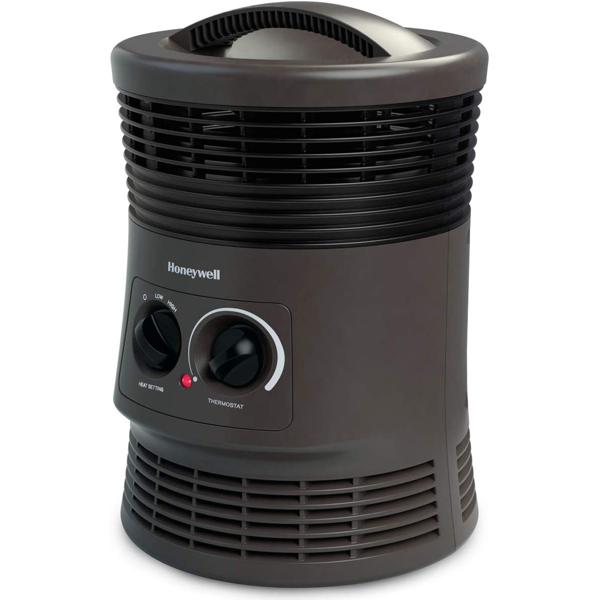 Honeywell HHF360V 360 Degree Surround Fan Forced Heater with Surround Heat  Output Charcoal Grey Energy Efficient Portable Heater with Adjustable  Thermostat u0026 2 Heat Settings - Walmart.com