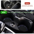 thumbnail image 3 of Yazoeia 2 PCS Bling Car Cup Coaster, 2.75 Inch Anti-Slip Anti-Scratch Cup Holder Insert Coaster, Sparkling Crystal Rhinestone Auto Cup Mat, Universal Interior Car Accessories (Black&Blue), 3 of 6