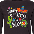thumbnail image 4 of Inktastic Happy Cinco de Mayo- Sombrero, Cactus, Flowers Long Sleeve Youth T-Shirt, 4 of 5
