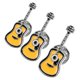 thumbnail image 1 of 3 pines de solapa con forma de guitarra retro, broche de guitarra punk de moda, pin decorativo para bolso o abrigo, 1 of 8