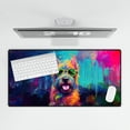 thumbnail image 4 of Hippie Scottish Terrier Portrait oil painting Watercolor Tie-dye Vintage Desk Mat Full Keyboard Mouse Pad Scottie Dog Lover Gifts Large Mousepad - 00015, 4 of 5