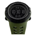 thumbnail image 3 of Reloj pulsera digital Skmei 1251 con correa de poliuretano color verde musgo - fondo negro, 3 of 4