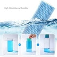 thumbnail image 2 of Reusable Cleaning Cloths, Washable Dishcloths Reusable Kitchen Rags, Dishcloth, Wipe Furniture Wipe Glass, Biodegradable for Kitchen(Pack 3), 2 of 8