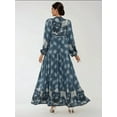thumbnail image 2 of Printed Long Sleeve Viscose Maxi Dress, 2 of 7