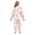 thumbnail image 3 of Fluffy Pajamas Set Fuzzy Winter Warm Pj Sets Pullover Tops and Long Pants Capybaras and Heart X-Large, 3 of 8