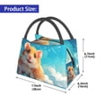 thumbnail image 2 of Fotbe Cloud Cute Hamster Bolsa Térmica Portátil con Estampado, Bolsa de Entrega de Alimentos Aislada, Bolsa Reutilizable de Gran Capacidad para Comidas y Supermercado, 2 of 6
