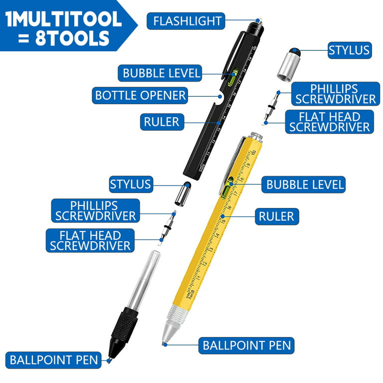 9 in 1 Multitool Pen Set - Christmas Gifts for Men, Stocking Stuffers for  Dad, Boyfriend, Husband from Daughter - Cool Gadgets for Men Who Have
