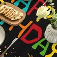 thumbnail image 5 of Verolix Birthday Party Round Tablecloth 60 Inch, Celebration Table Cover with Gift and Balloon Pattern, 5 of 5