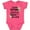 Vintage Hot Pink, variant on Inktastic Happy Birthday to the Sweetest Cousin in the World Girls Baby Bodysuit