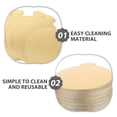 thumbnail image 3 of CRILSTYLEO 200Pcs Versatile Golden Round Cake Boards with Heat Insulation for Baking Cakes and Desserts, 3 of 8
