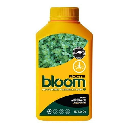 Bloom Roots Natural Rooting Stimulator, 1L - Cloning Hormone For Jumpstarting Plantings, Seedling, Trees, And Clones - Stimulates Root Growth And Increases Plant