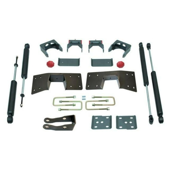 Maxtrac Suspension MXT200950 5 in. Flip Kit with C-Notch, Angle Corrector & 4 Maxtrac Shocks