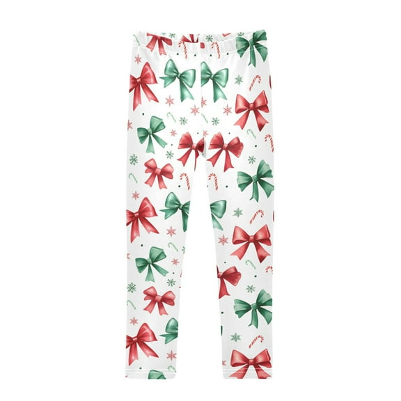 joogoo Girls' Leggings Bows Christmas Yoga Pants 6T