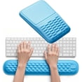 thumbnail image 1 of Ergonomic Mouse Pad and Keyboard Wrist Rest Set Soft Memory Foam Mouse pad with Wrist Support with Wrist Rest for Computer Keyboard Made Easy Typing & Relieve Wrist Pain（）, 1 of 7