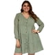thumbnail image 4 of Vestido con botones Roman Fashion/Tallas extras, 7636 (Pistache) verde claro 42 Roman Fashion Vestido extra 7636, 4 of 8