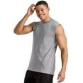 thumbnail image 2 of Hanes Essentials Men's Muscle Tank Sleeveless Tee Workout Gym Crewneck Midweight, 2 of 5