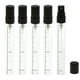 thumbnail image 4 of Juego de 5 mini atomizadores portátiles, pequeñas botellas de spray de niebla fina rellenables con fugas Negro, 4 of 9