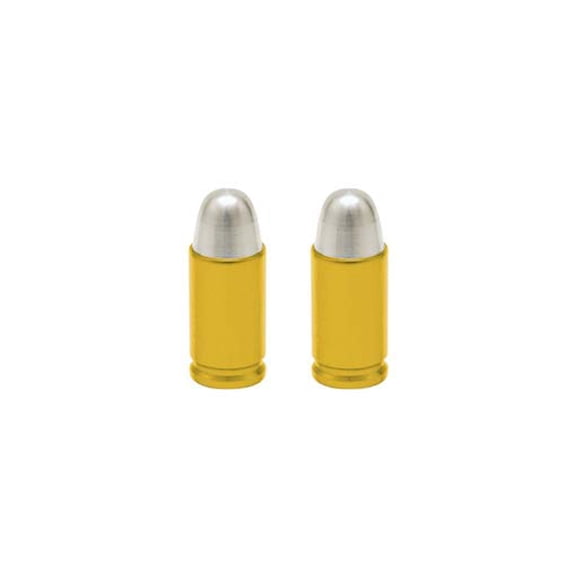 Alta Bicycle Bike Bicycle Bullet Bike Valve Caps, Schrader, Multiple Colors (Gold)