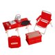 thumbnail image 4 of Mini juego de picnic y camping para exteriores con silla plegable. Incluye silla plegable. rojo, 4 of 9