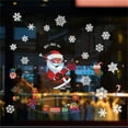thumbnail image 4 of HCTSHG Christmas Window Clings, Snowflake Santa Reindeer Decals for Glass, Xmas Holiday Window Stickers for Home Party Decoration and Seasonal Decor, 4 of 7