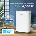 thumbnail image 6 of MF Studio 14.5 Pints Dehumidifier for Basement, Cover Up to 4500 Sq. Ft Home Space with Drain Hose, 0.58 Gal Water Tank, Overflow Protection, Auto Defrost & Drain, White, 6 of 12