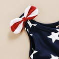 thumbnail image 4 of Vestido de niña Herrnalise con rayas y estrellas para el Día de la Independencia, con tirantes y bandera, 4 of 8